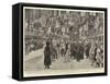 The Arrival at Paddington, a Greeting from Princess of Wales-Frederic De Haenen-Framed Stretched Canvas