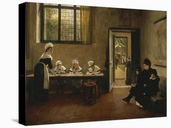 The Arrival at the Orphanage, 1879-George Adolphus Storey-Stretched Canvas