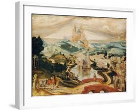 The Arrival in Bethlehem, c.1540-Netherlandish School-Framed Giclee Print