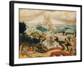 The Arrival in Bethlehem, c.1540-Netherlandish School-Framed Giclee Print