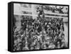 The Arrival of 2447 Italian Immigrants at New York-null-Framed Stretched Canvas