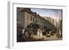 The Arrival of a Stagecoach at the Terminus, Rue Notre-Dame-Des-Victoires, Paris, 1803-Louis Leopold Boilly-Framed Giclee Print