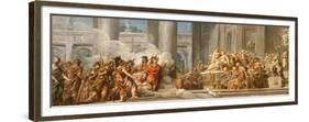 The Arrival of Aeneas in Carthage, 1772-4-Jean Bernard Restout-Framed Premium Giclee Print