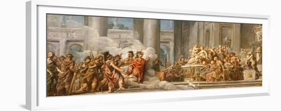 The Arrival of Aeneas in Carthage, 1772-4-Jean Bernard Restout-Framed Premium Giclee Print