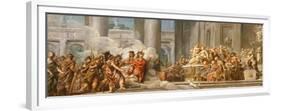 The Arrival of Aeneas in Carthage, 1772-4-Jean Bernard Restout-Framed Premium Giclee Print