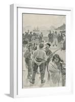 The Arrival of Annual Ship at Fort York, Hudson Bay-William Rainey-Framed Giclee Print