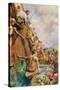 The Arrival of Captain James Cook in Tahiti in 1769-null-Stretched Canvas