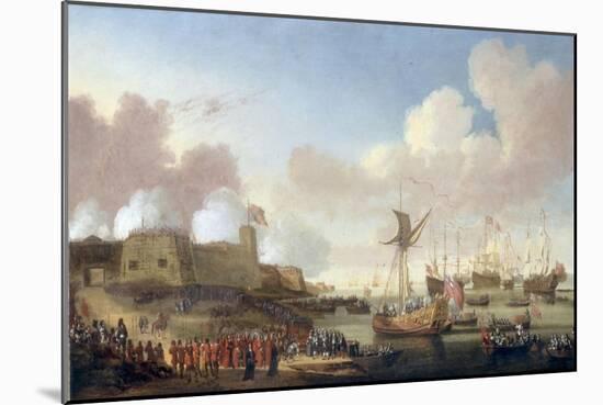 The Arrival of Catherine of Braganza at Portsmouth, 25 May 1662-Dirck Stoop-Mounted Giclee Print