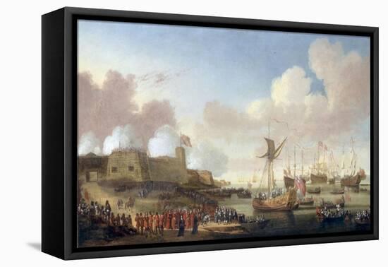 The Arrival of Catherine of Braganza at Portsmouth, 25 May 1662-Dirck Stoop-Framed Stretched Canvas