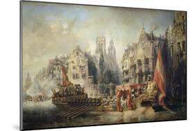 The Arrival of Fernando Alvarez De Toledo, Duke of Alba at Rotterdam in 1567, 1844-Jean-Baptiste Isabey-Mounted Giclee Print