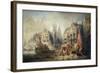 The Arrival of Fernando Alvarez De Toledo, Duke of Alba at Rotterdam in 1567, 1844-Jean-Baptiste Isabey-Framed Giclee Print