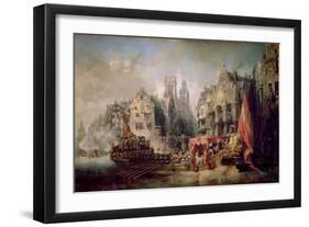 The Arrival of Fernando Alvarez de Toledo, Duke of Alba-Louis Eugene Gabriel Isabey-Framed Giclee Print