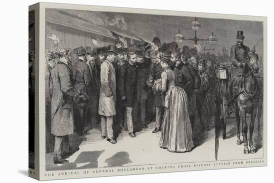 The Arrival of General Boulanger at Charing Cross Railway Station from Brussels-null-Stretched Canvas
