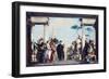 The Arrival of Henri Iii at the Villa Contarini. Before 1750-Giambattista Tiepolo-Framed Giclee Print