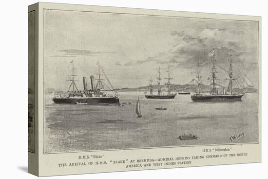 The Arrival of HMS Blake at Bermuda-null-Stretched Canvas