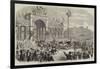 The Arrival of King George I at Athens-null-Framed Giclee Print