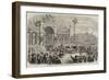 The Arrival of King George I at Athens-null-Framed Giclee Print