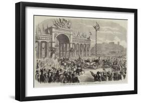 The Arrival of King George I at Athens-null-Framed Giclee Print