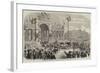 The Arrival of King George I at Athens-null-Framed Giclee Print