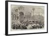 The Arrival of King George I at Athens-null-Framed Giclee Print