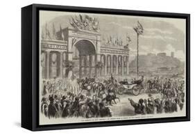 The Arrival of King George I at Athens-null-Framed Stretched Canvas