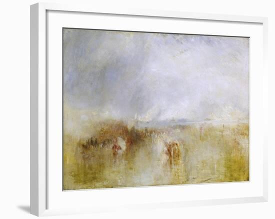 The Arrival of Louis-Philippe at the Royal Clarence Yard, Gosport, 8 October 1844-J. M. W. Turner-Framed Giclee Print