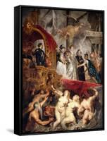 The Arrival of Marie De Medici (1573-1642) in Marseilles, 3rd November 1600, 1621-25-Peter Paul Rubens-Framed Stretched Canvas