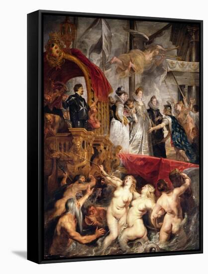 The Arrival of Marie De Medici (1573-1642) in Marseilles, 3rd November 1600, 1621-25-Peter Paul Rubens-Framed Stretched Canvas