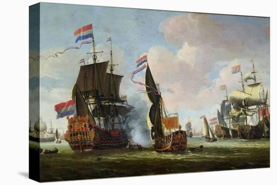 The Arrival of Michiel Adriaanszoon de Ruyter-Abraham Storck-Stretched Canvas