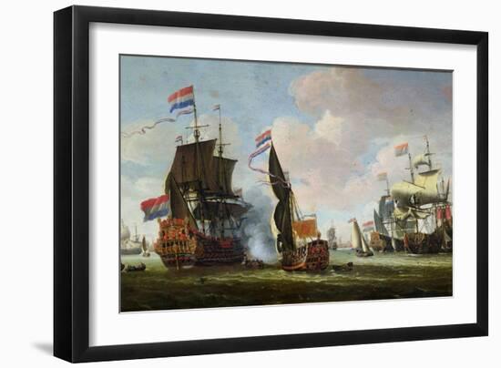 The Arrival of Michiel Adriaanszoon de Ruyter-Abraham Storck-Framed Giclee Print