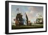 The Arrival of Michiel Adriaanszoon de Ruyter-Abraham Storck-Framed Giclee Print