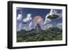 The Arrival of Planet Nibiru as Seen from a Mayan Pyramid-Stocktrek Images-Framed Art Print