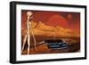 The Arrival of Planet Nibiru as Seen from the Desert-Stocktrek Images-Framed Art Print