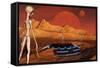 The Arrival of Planet Nibiru as Seen from the Desert-Stocktrek Images-Framed Stretched Canvas