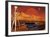 The Arrival of Planet Nibiru as Seen from the Desert-Stocktrek Images-Framed Art Print