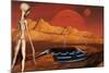 The Arrival of Planet Nibiru as Seen from the Desert-Stocktrek Images-Mounted Art Print