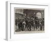 The Arrival of Prince Bismarck in Vienna to Attend the Wedding of Count Herbert Bismarck-null-Framed Giclee Print