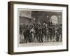 The Arrival of Prince Bismarck in Vienna to Attend the Wedding of Count Herbert Bismarck-null-Framed Giclee Print