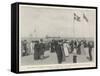 The Arrival of Queen Alexandra at Copenhagen-null-Framed Stretched Canvas