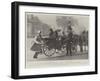 The Arrival of Queen Alexandra in Denmark, 19 September, Her Majesty Alighting at Bernstorff-null-Framed Giclee Print