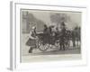 The Arrival of Queen Alexandra in Denmark, 19 September, Her Majesty Alighting at Bernstorff-null-Framed Giclee Print