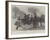 The Arrival of Queen Alexandra in Denmark, 19 September, Her Majesty Alighting at Bernstorff-null-Framed Giclee Print