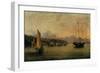 The Arrival of Queen Victoria at Cowes,Isle of Wight, with Osborne House Beyond-Arthur Wellington Fowles-Framed Giclee Print