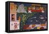 The Arrival of Rama and Sita in the Aerial Car, 1937-null-Framed Stretched Canvas