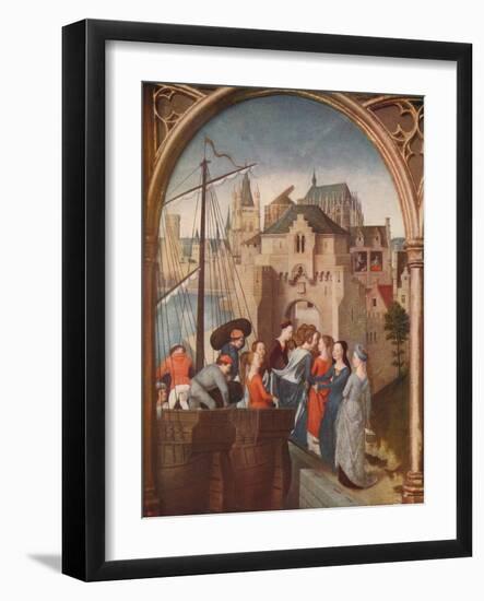 'The Arrival of St. Ursula at Cologne', 1489, (c1915)-Hans Memling-Framed Giclee Print