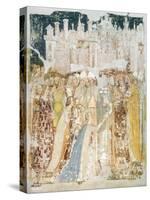 The Arrival of St Ursula in Rome, Detail from the Fresco Legend of St Ursula, 1360-1366-Tommaso Da Modena Tommaso Da Modena-Stretched Canvas