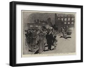 The Arrival of the Body in the Courtyard of Windsor Castle on Tuesday Night-null-Framed Giclee Print