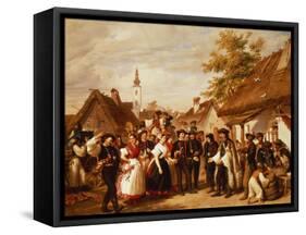 The Arrival of the Bride, 1856-Miklos Barabas-Framed Stretched Canvas