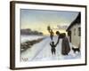 The Arrival of the Christmas Tree-Hans Anderson Brendekilde-Framed Giclee Print