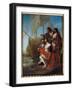The Arrival of the Explorer Christopher Columbus (1451-1506) in America, 1715 (Oil on Canvas)-Francesco Solimena-Framed Giclee Print